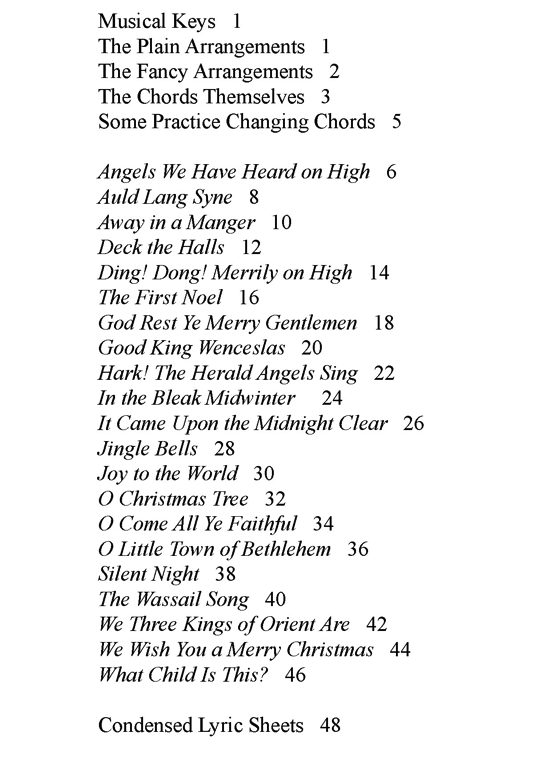 mandolin table of contents